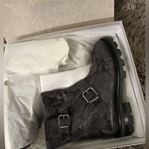Jimmy Choo youth 11 dusk snake skin boot